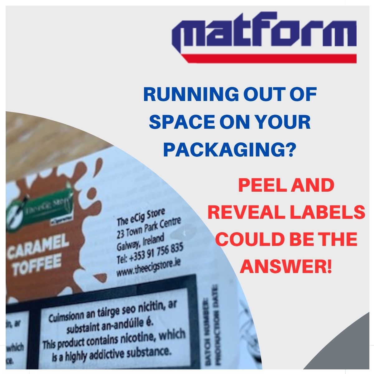 Running Out of Space on Your Packaging? How Peel & Reveal Labels Solve the Problem