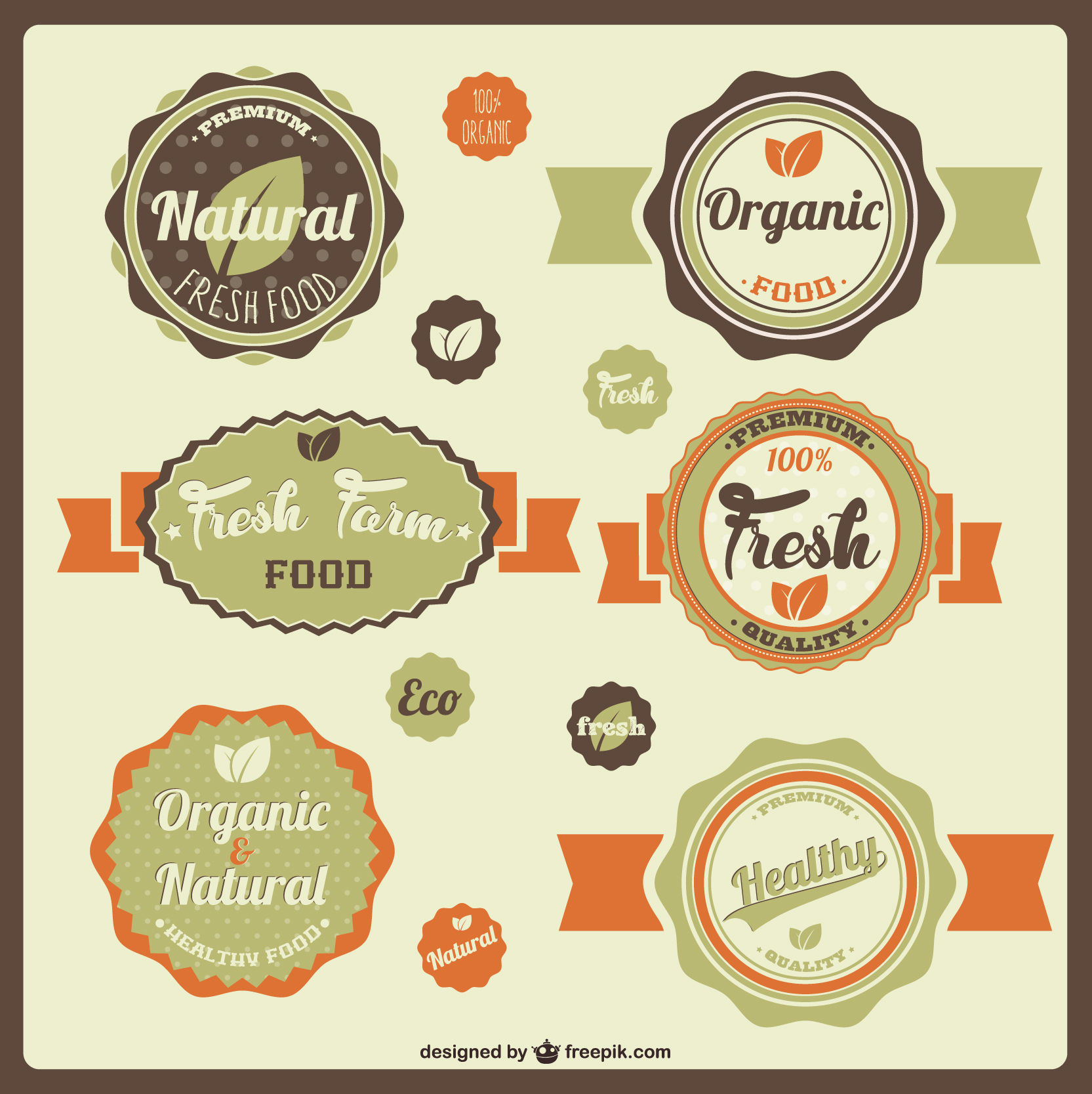 Product label printing for organic products.