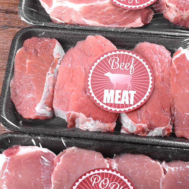 Waterproof stickers for food products being stored in fridges.